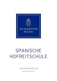 SPANISCHE HOFREITSCHULE - Augarten Porzellan