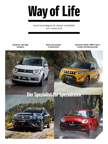 Suzuki Way of Life Magazin Herbst 2019