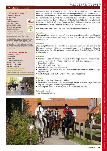 Grenzenlos reiten, Pferdezucht und Reitsport www.pferdeland ...