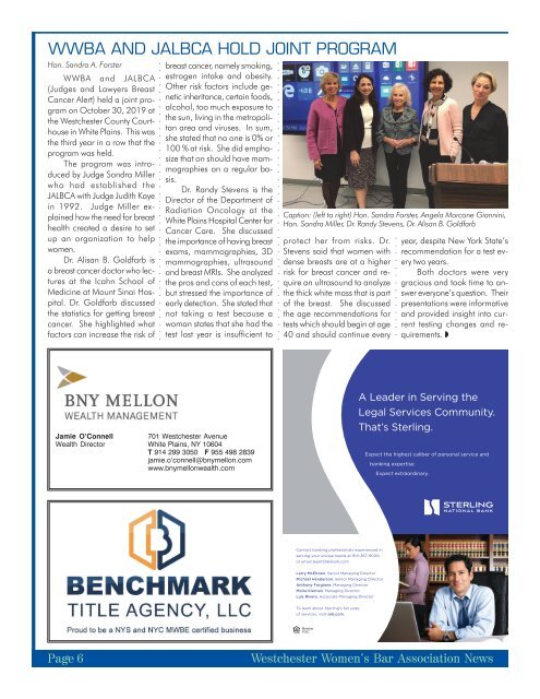 WWBA November 2019 Newsletter - M