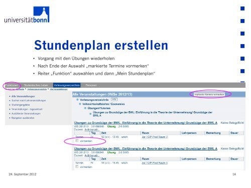 Viel Spaß und Erfolg beim Mathe Vorkurs! - Universität Bonn