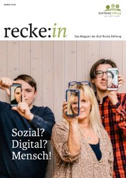 recke:in - Das Magazin der Graf Recke Stiftung Ausgabe 4/2019