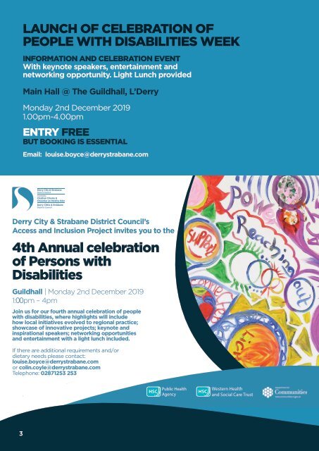 INTERNATIONAL CELEBRATION OF PERSONS WITH DISABILITIES WEEK