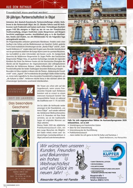 Monatsblatt Heilsbronn - Dezember 2019