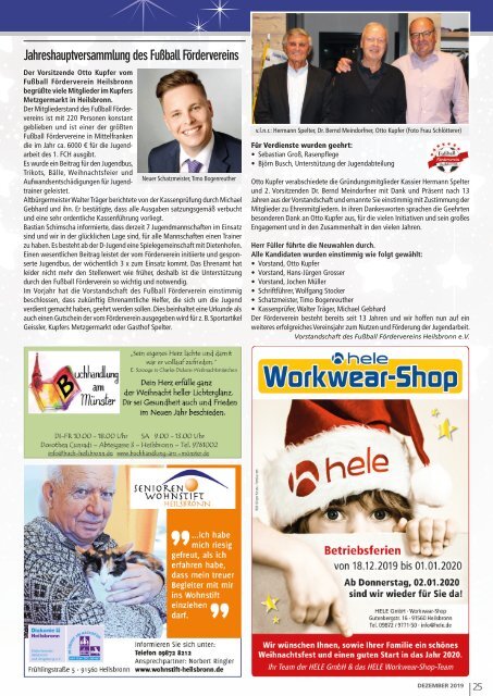 Monatsblatt Heilsbronn - Dezember 2019