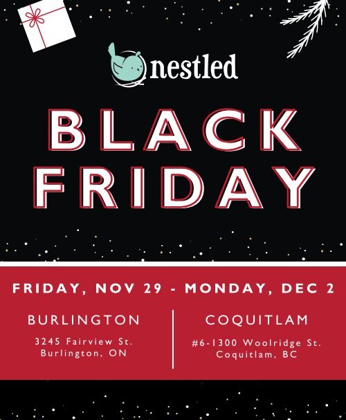 Nestled Black Friday Flyer