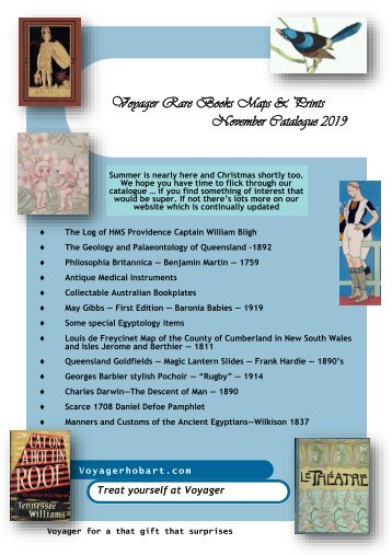 Voyager Rare Books Maps &amp; Prints - November Collection