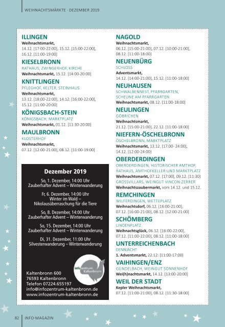 INFO - Dezember 2019