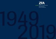 Festschrift zum 70zig jährigen Jubiläum des ZFA