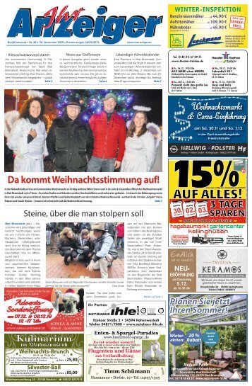 Ihr Anzeiger Bad Bramstedt 48 2019