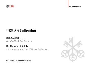 Head UBS Art Collection - Wolfsberg