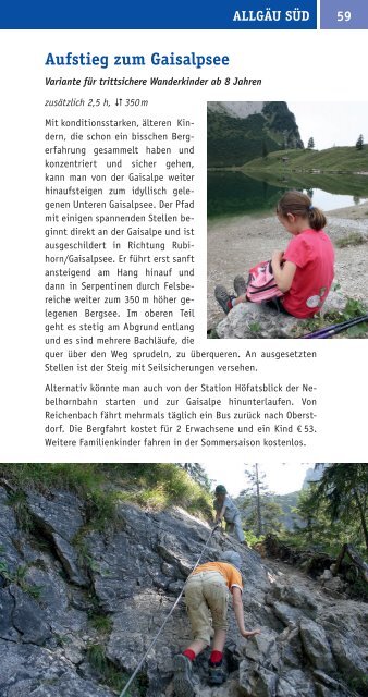 Leseprobe »Allgaeu mit Kindern«