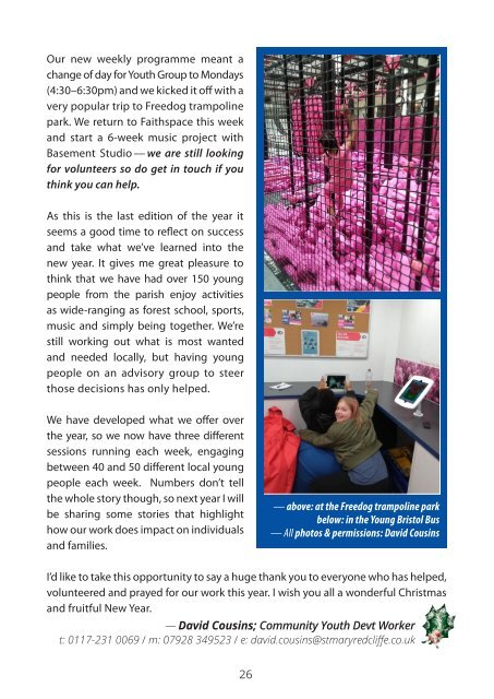 St Mary REdcliffe Parish Magazine Dec 2019 Jan 2020