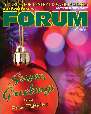 Retailers Forum Magazine - Dec. 2019 E Mag