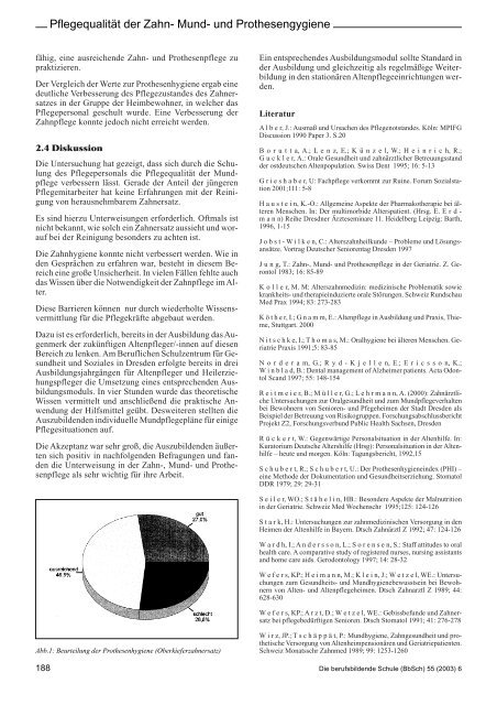 Verbesserung der Pflegequalität der Zahn-, Mund - Buchvorstellung ...