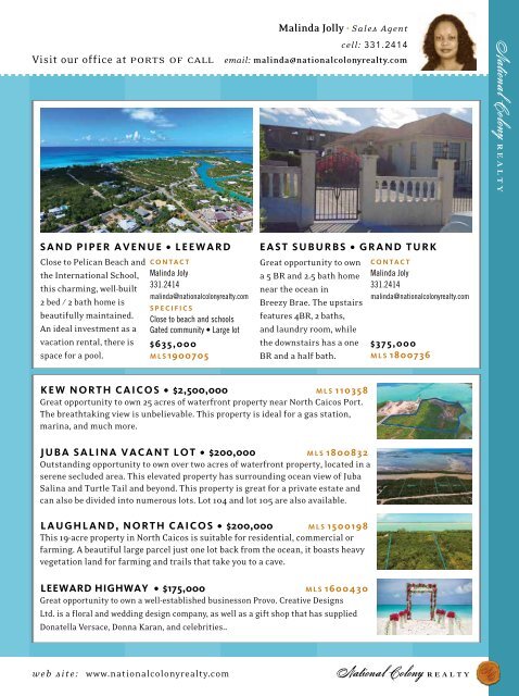 Turks & Caicos Islands Real Estate Winter/Spring 2019/20