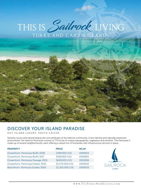 Turks & Caicos Islands Real Estate Winter/Spring 2019/20