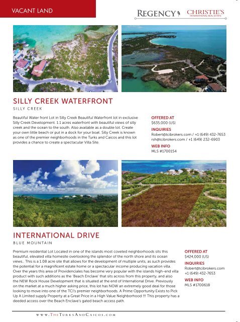 Turks & Caicos Islands Real Estate Winter/Spring 2019/20