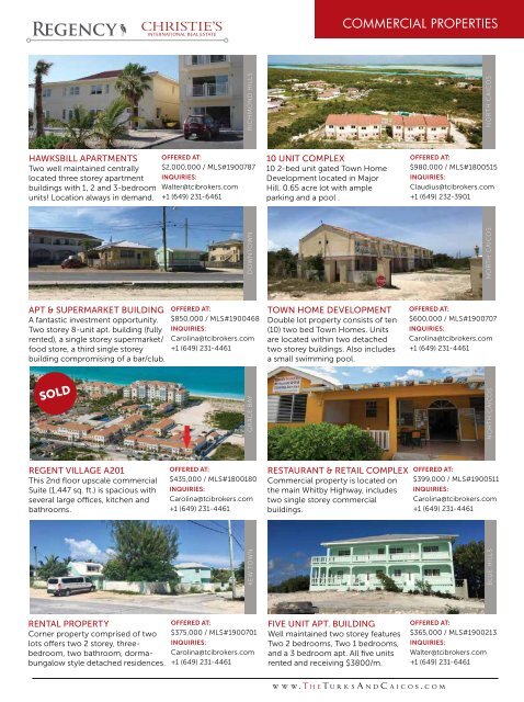 Turks & Caicos Islands Real Estate Winter/Spring 2019/20