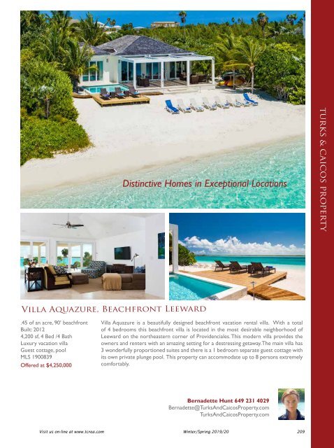 Turks & Caicos Islands Real Estate Winter/Spring 2019/20