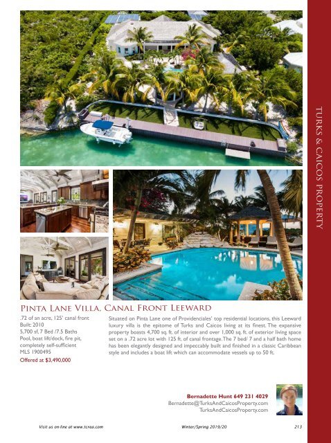 Turks & Caicos Islands Real Estate Winter/Spring 2019/20