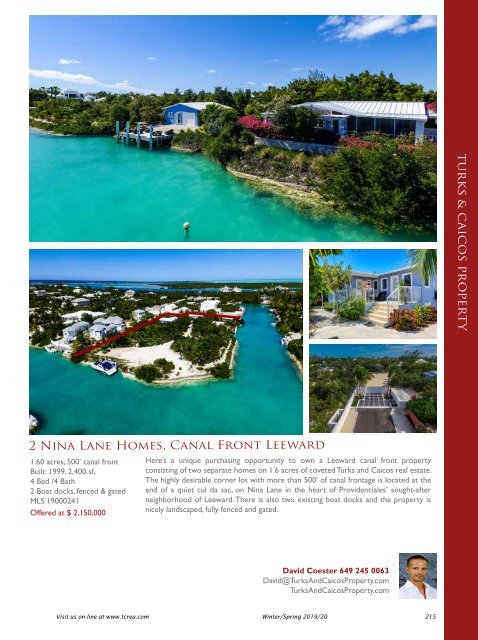 Turks & Caicos Islands Real Estate Winter/Spring 2019/20