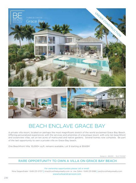 Turks & Caicos Islands Real Estate Winter/Spring 2019/20