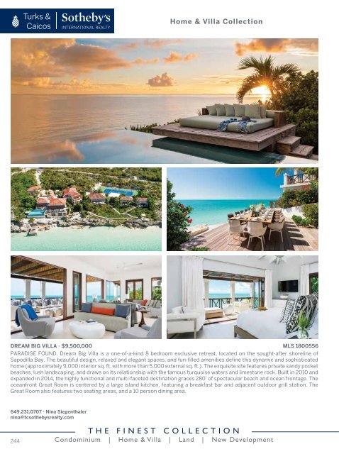 Turks & Caicos Islands Real Estate Winter/Spring 2019/20