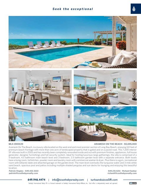 Turks & Caicos Islands Real Estate Winter/Spring 2019/20