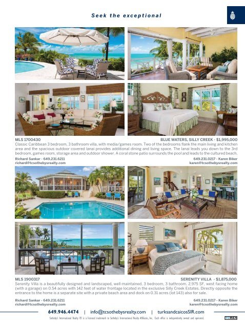 Turks & Caicos Islands Real Estate Winter/Spring 2019/20