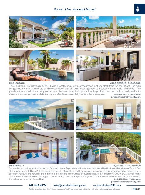 Turks & Caicos Islands Real Estate Winter/Spring 2019/20