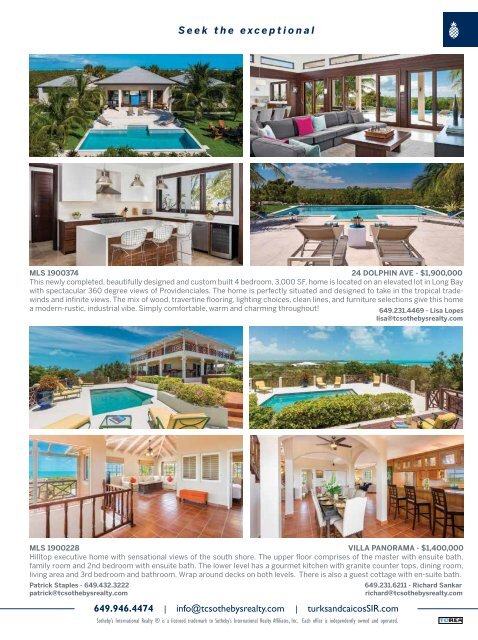 Turks & Caicos Islands Real Estate Winter/Spring 2019/20