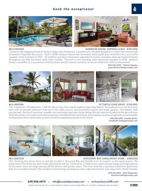 Turks & Caicos Islands Real Estate Winter/Spring 2019/20