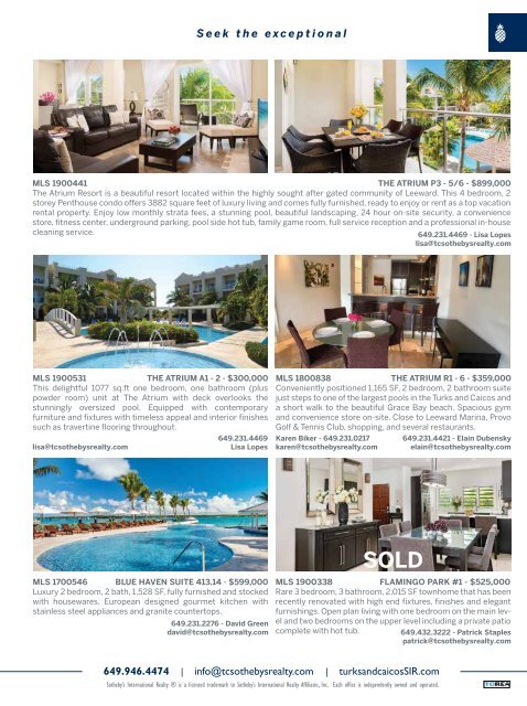 Turks & Caicos Islands Real Estate Winter/Spring 2019/20