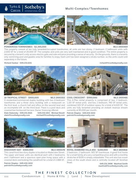 Turks & Caicos Islands Real Estate Winter/Spring 2019/20