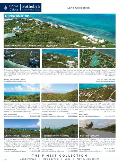 Turks & Caicos Islands Real Estate Winter/Spring 2019/20