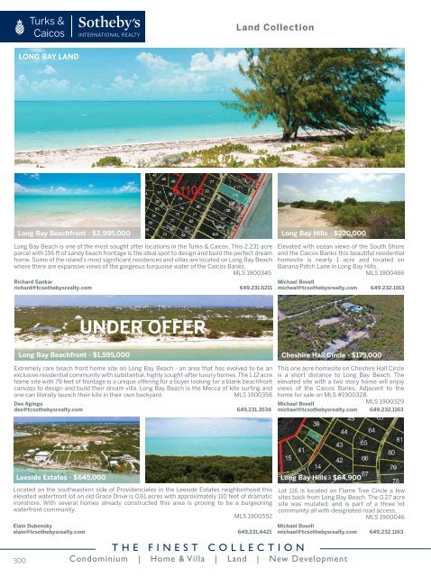 Turks & Caicos Islands Real Estate Winter/Spring 2019/20