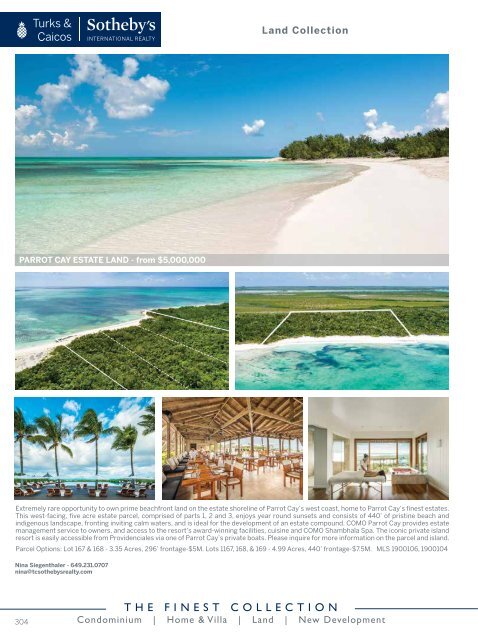 Turks & Caicos Islands Real Estate Winter/Spring 2019/20