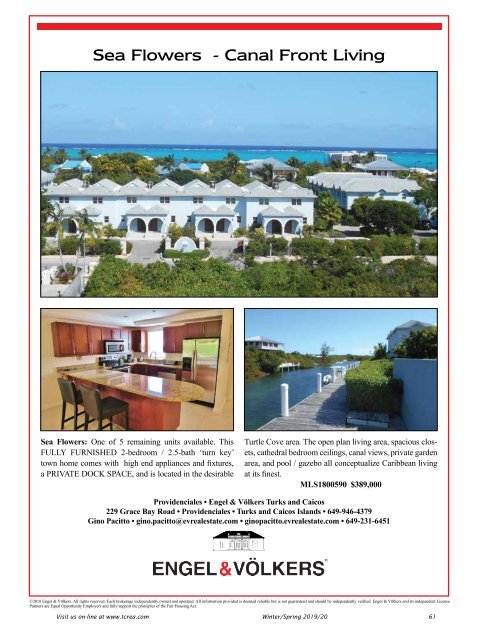 Turks & Caicos Islands Real Estate Winter/Spring 2019/20