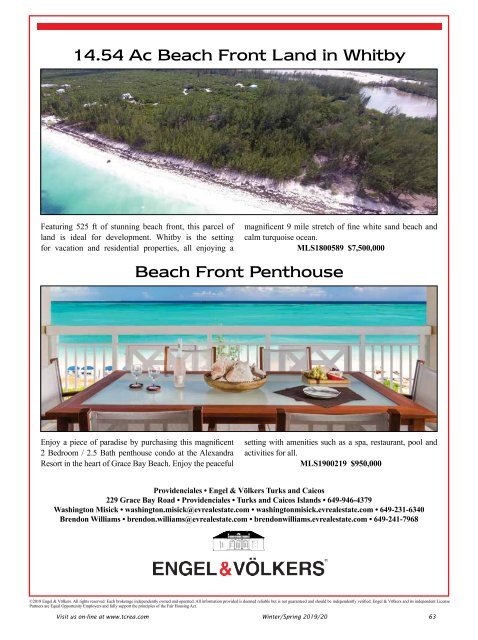 Turks & Caicos Islands Real Estate Winter/Spring 2019/20