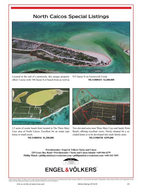 Turks & Caicos Islands Real Estate Winter/Spring 2019/20