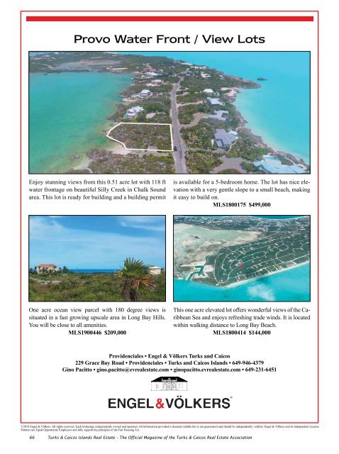 Turks & Caicos Islands Real Estate Winter/Spring 2019/20