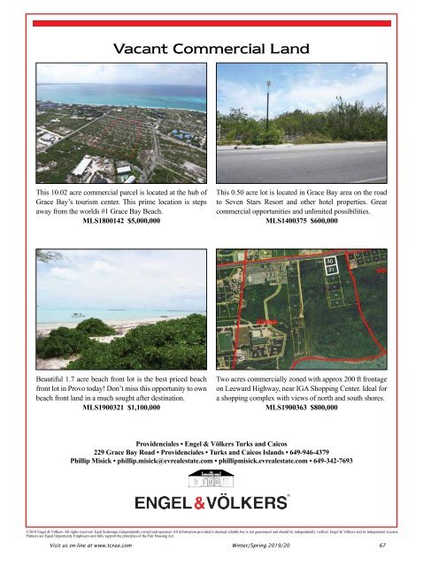 Turks & Caicos Islands Real Estate Winter/Spring 2019/20