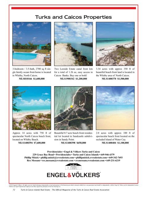 Turks & Caicos Islands Real Estate Winter/Spring 2019/20