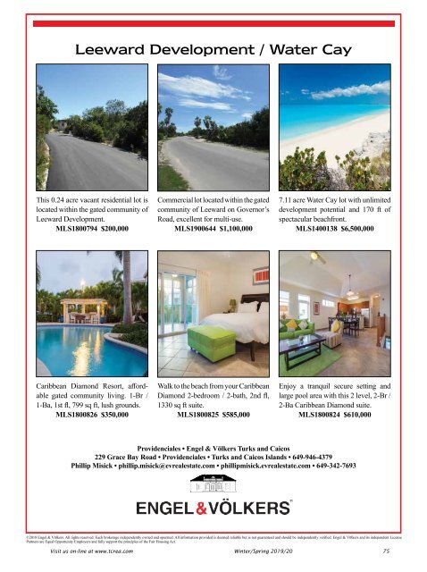 Turks & Caicos Islands Real Estate Winter/Spring 2019/20