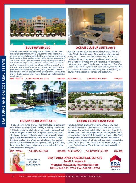 Turks & Caicos Islands Real Estate Winter/Spring 2019/20