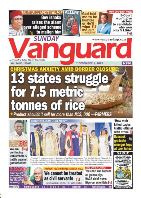 01122019 - 13 states struggle for 7.5 metric tonnes of rice