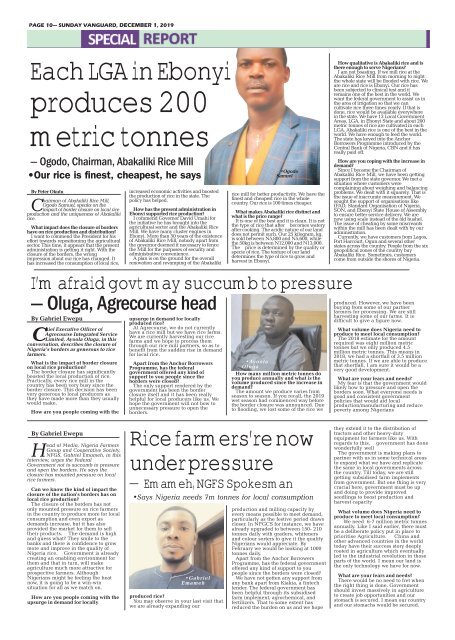 01122019 - 13 states struggle for 7.5 metric tonnes of rice