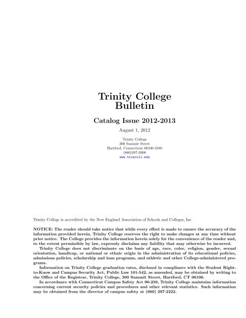 trinity college essay writing