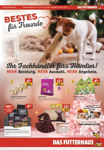 Weihnachtsflugblatt DAS FUTTERHAUS